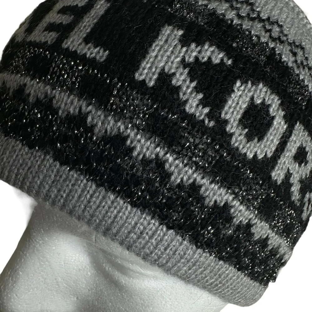 Michael Kors Metallic Fair Isle Knit Headband Head Warmer Jacquard Logo New!